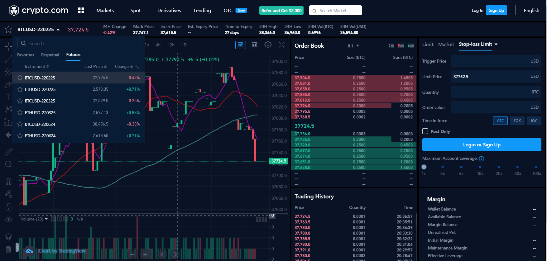 ห้องซื้อขายฟิวเจอร์สในการแลกเปลี่ยน Crypto.com ห้องซื้อขายฟิวเจอร์สในการแลกเปลี่ยน Crypto.com