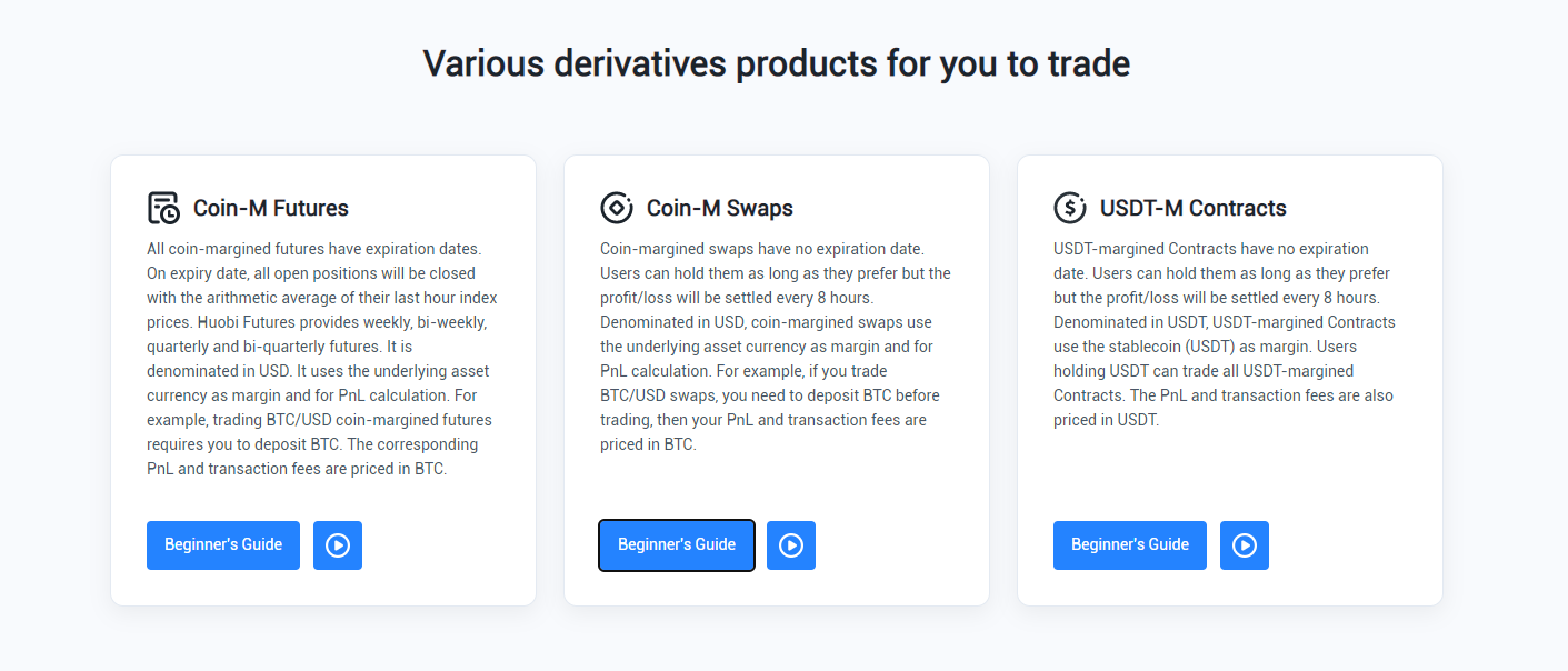 แพลตฟอร์มการซื้อขาย Huobi Global นำเสนอผลิตภัณฑ์อนุพันธ์คริปโต แพลตฟอร์มการซื้อขาย Huobi Global นำเสนอผลิตภัณฑ์อนุพันธ์คริปโต