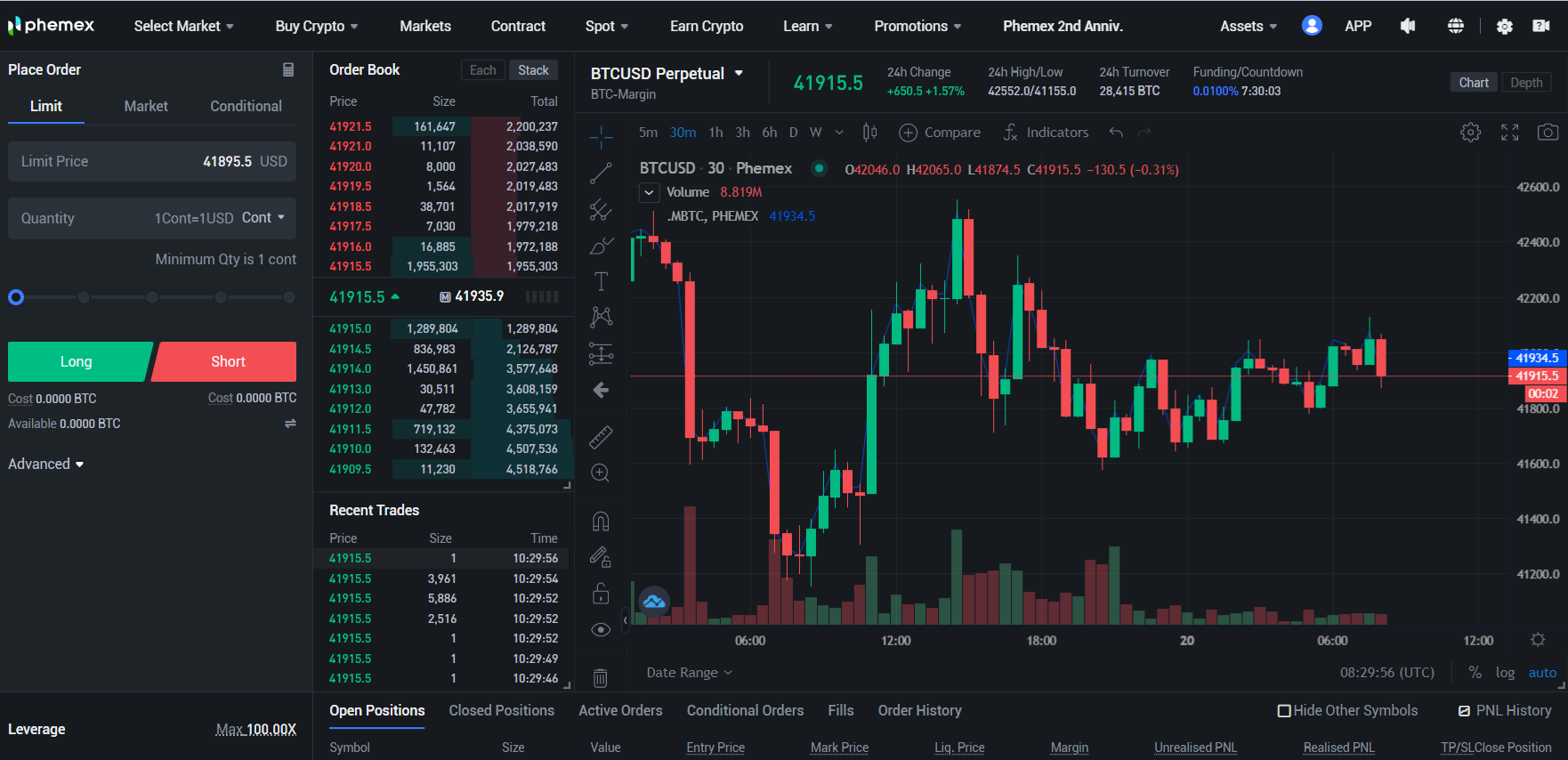 ห้องซื้อขายของแพลตฟอร์ม Cryptocurrency ของ Phhemex ห้องซื้อขายของแพลตฟอร์ม Cryptocurrency ของ Phhemex