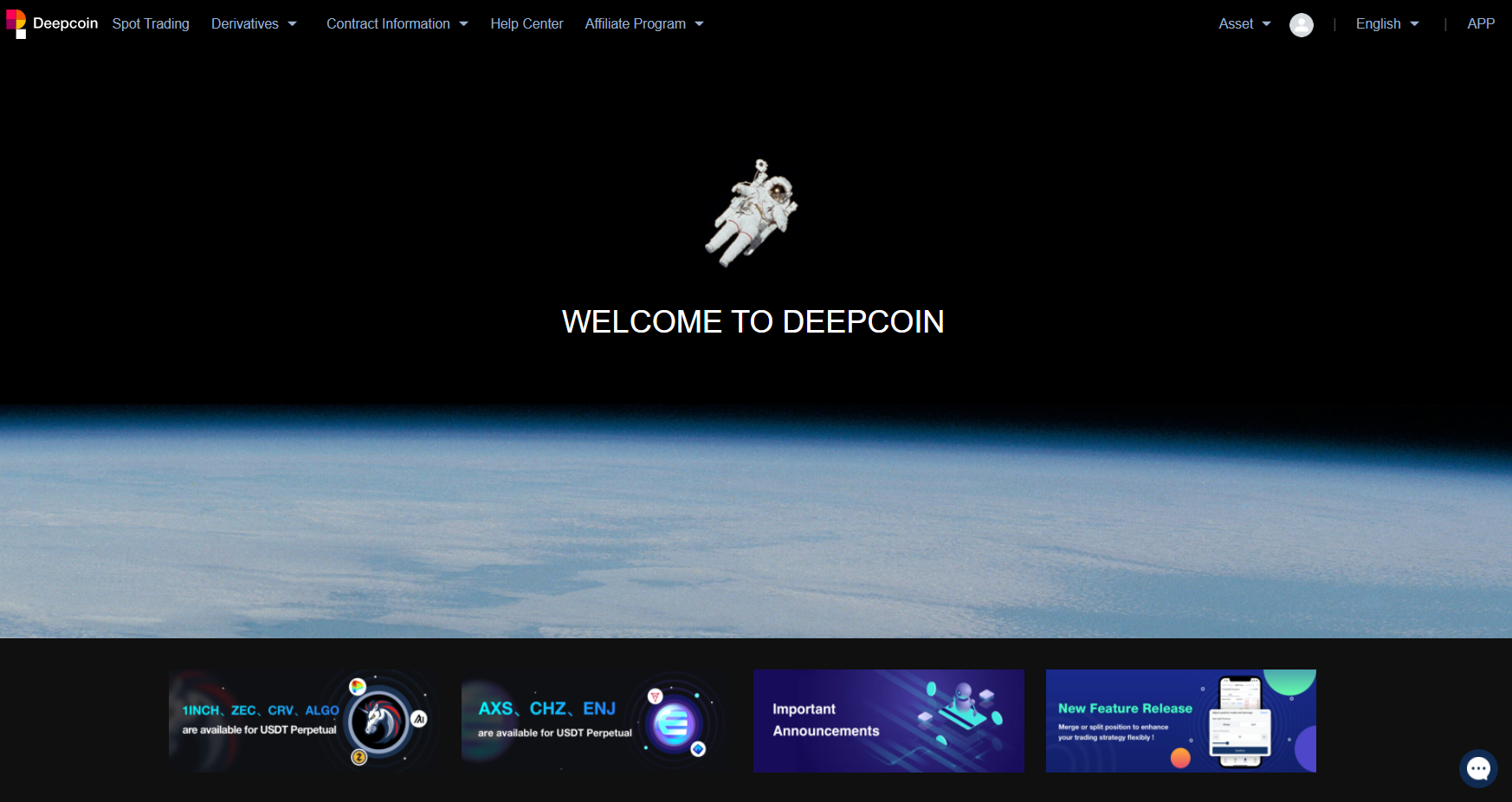 Deepcoin เป็นแพลตฟอร์มการซื้อขายอนุพันธ์สกุลเงินดิจิทัล รองรับการซื้อขายแบบเลเวอเรจด้วยสัญญา Perpetual และ CFD Deepcoin เป็นแพลตฟอร์มการซื้อขายอนุพันธ์สกุลเงินดิจิทัล รองรับการซื้อขายแบบเลเวอเรจด้วยสัญญา Perpetual และ CFD